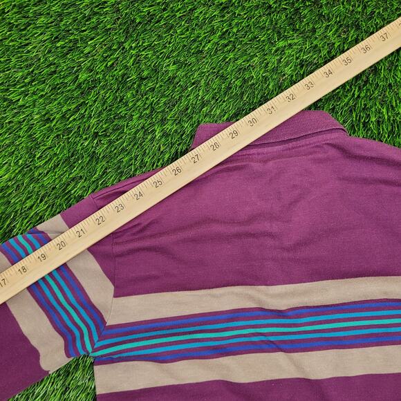 Vintage 80s Ocean-Pacific Polo Shirt Small 17x27 Purple - Picture 5 of 12